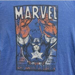 Marvel Captain America Blue T-Shirt